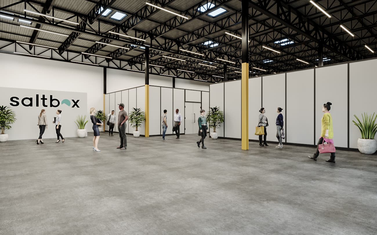 Saltbox Warehouse Unit Rendering