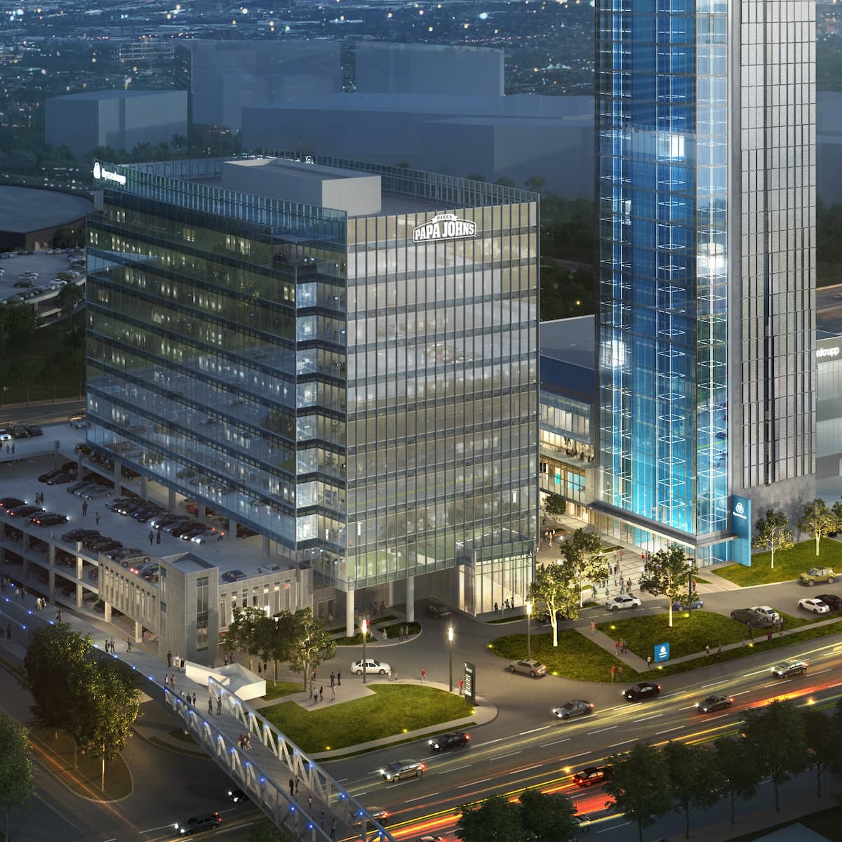 Papa Johns ATL HQ rendering