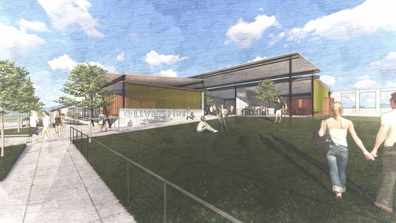 Olive & Pine Rendering