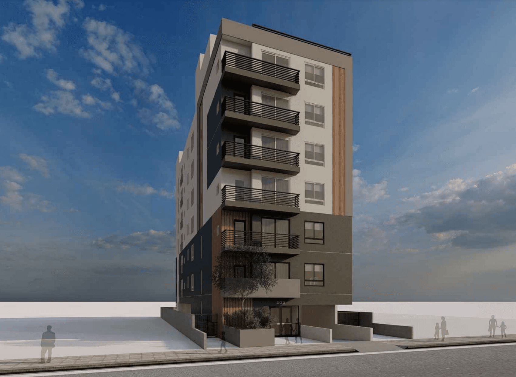 203 North Oxford Avenue Rendering