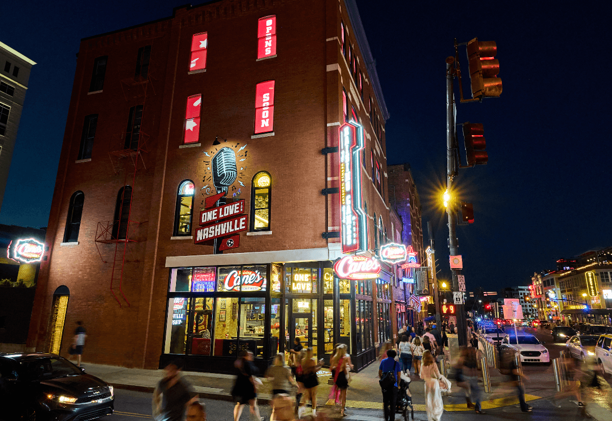 Raising Cane’s Takes Center Stage in the Heart of Music City with Flagship Restaurant on Broadway