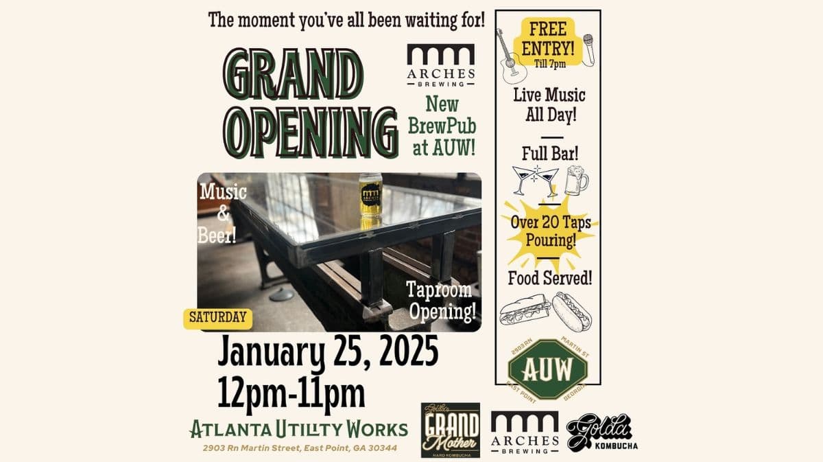 Atlanta Utility Works Arches Brewery opening
