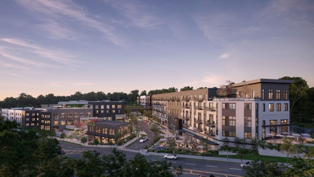 Rendering image of Hillcrest in Sandy Springs, which will be an 8.1-acre mixed-use community