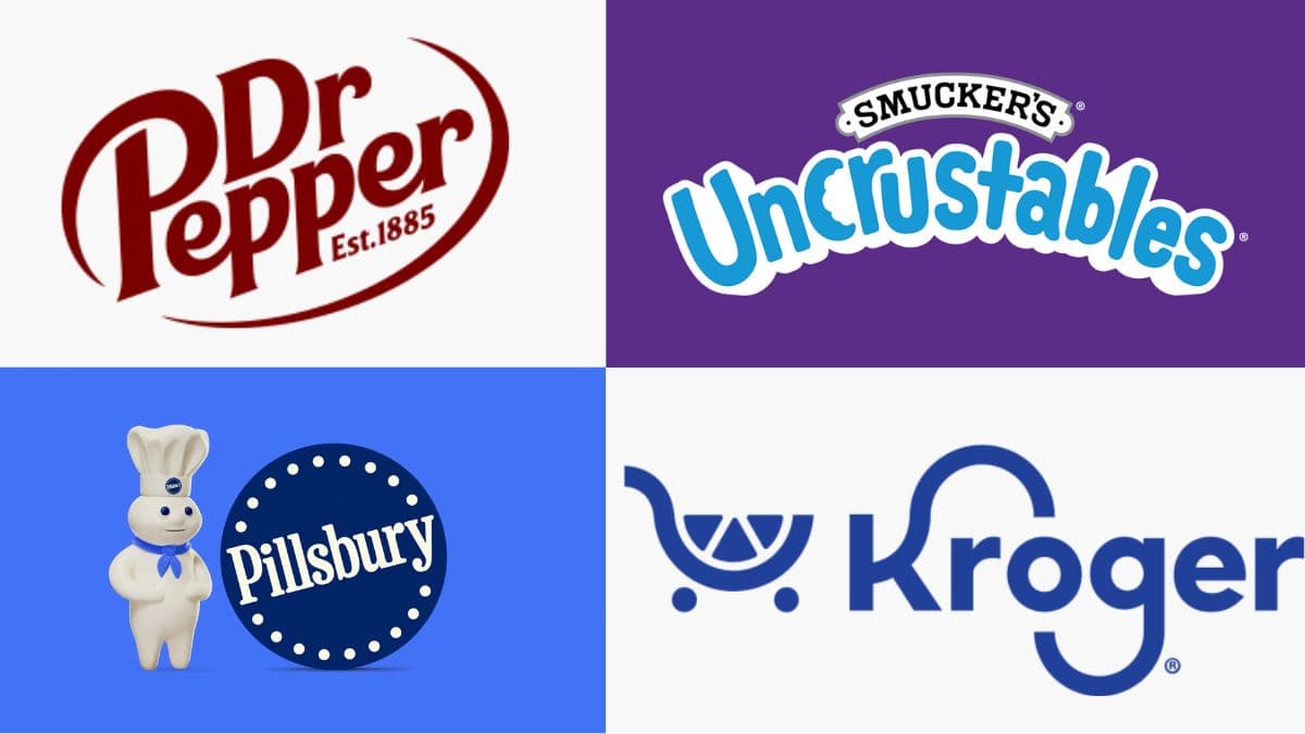 Image of different Snack Brand logos