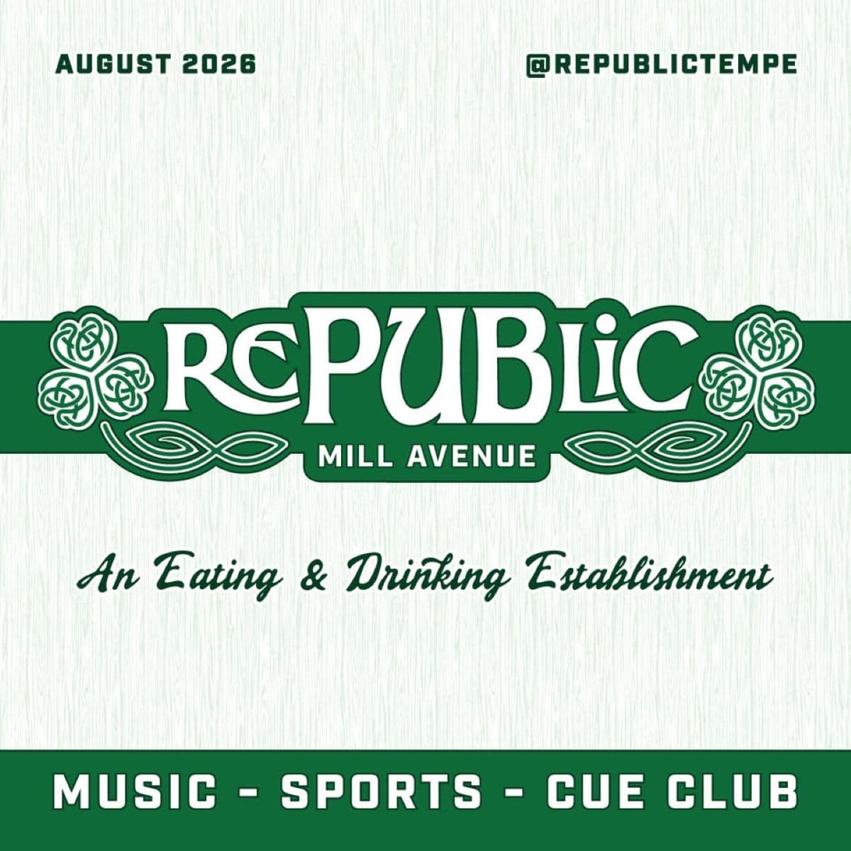 Republic Tempe, a Sports Bar and Cue Club with Live Music, is Coming to Tempe