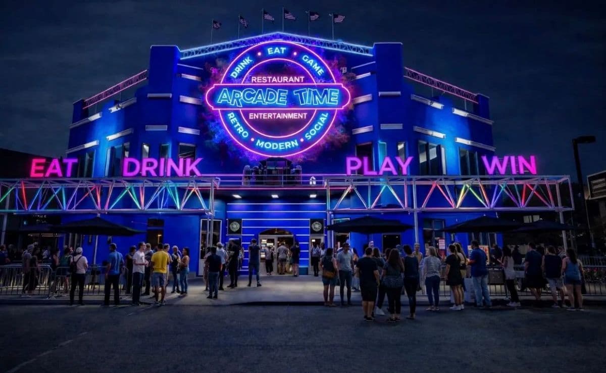 Arcade Time Entertainment to Add Food and Drink to its Fun in Wellington