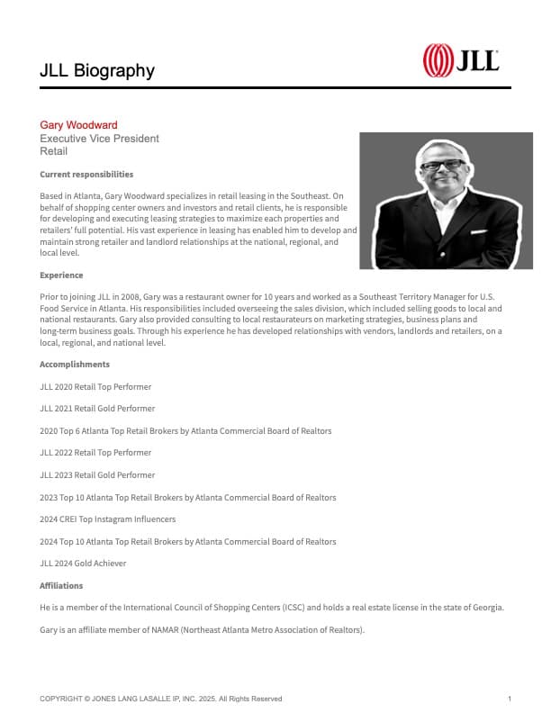 Gary Woodward - Jones Lang LaSalle photo 1