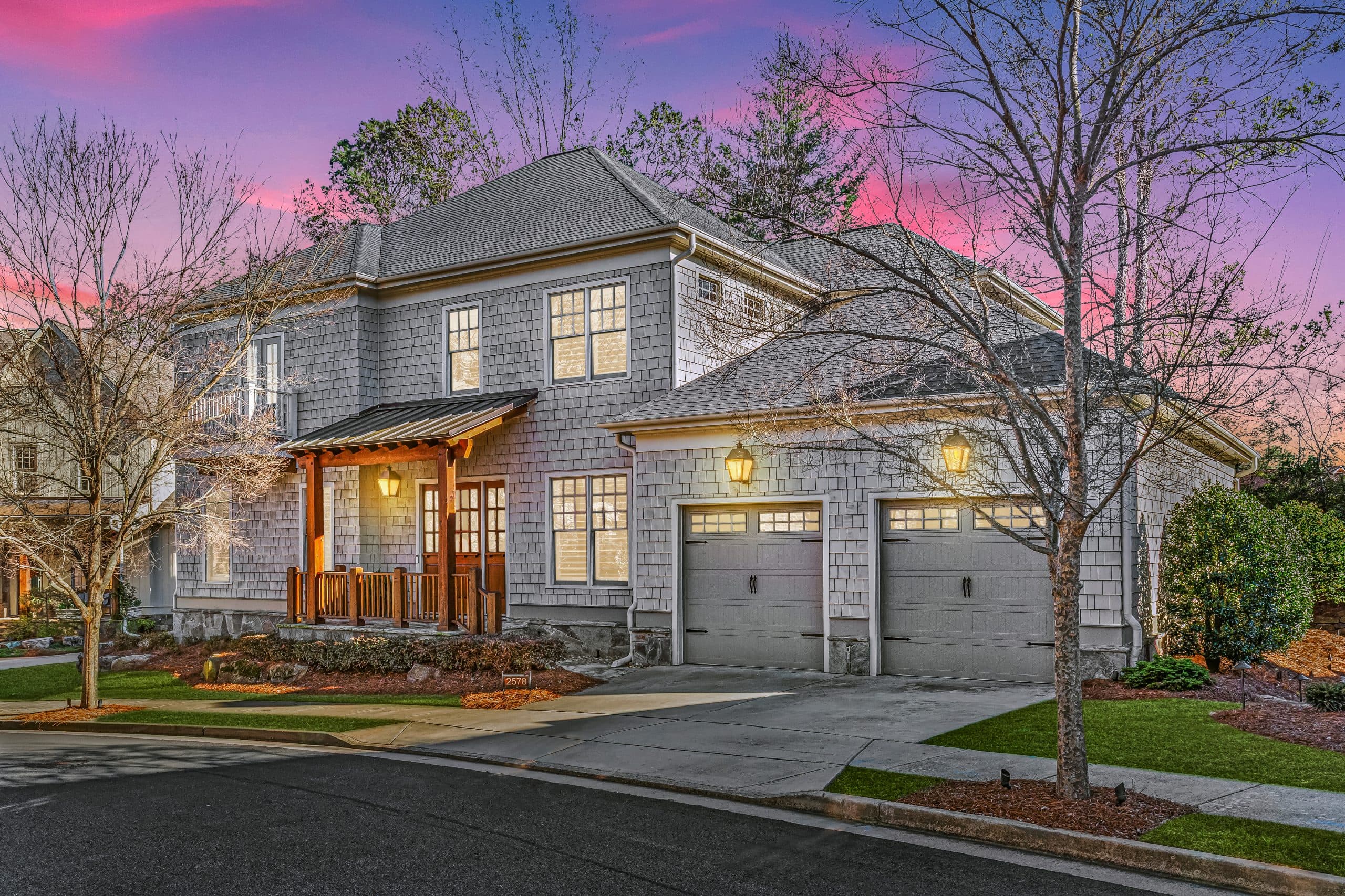 East Cobb Residence with Dual Outdoor Living and Terrace-Level Theater