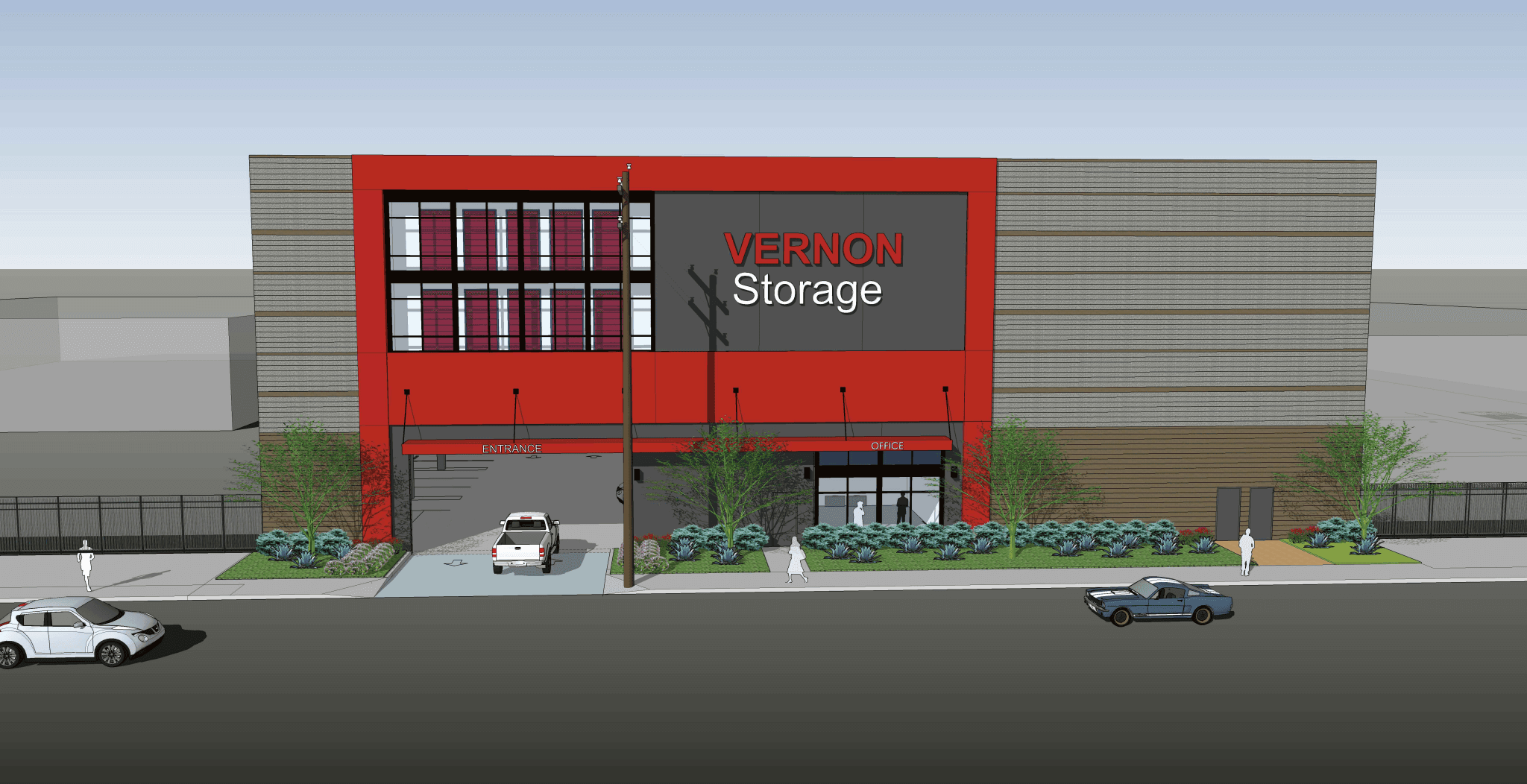 Vernon Avenue Storage Rendering