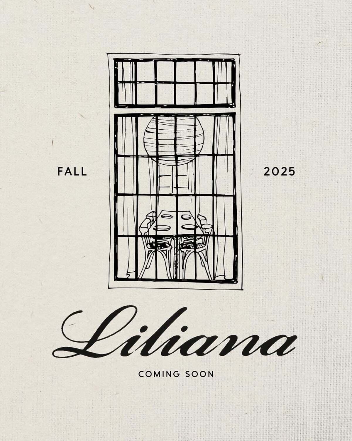 Liliana by Chef Marvin Palomo Opening This Fall