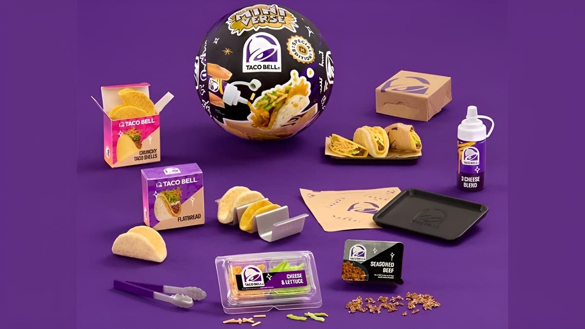 MGA’s Miniverse teams up with Taco Bell to launch the Make It Mini Taco Bell Collection, a lineup of hyper-realistic miniature menu item collectibles.